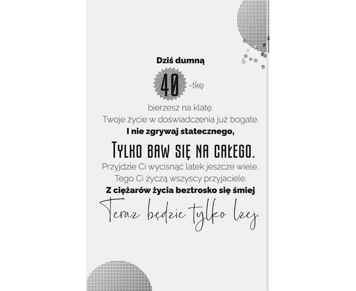 Birthday Card 40th Birthday, Man, 13x20,5 cm
